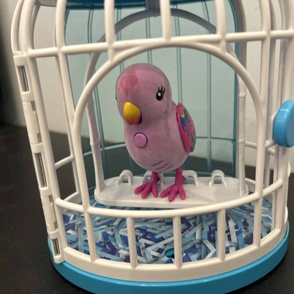 Little Live Pets Lil' Bird In Cage Bird Sings Tested